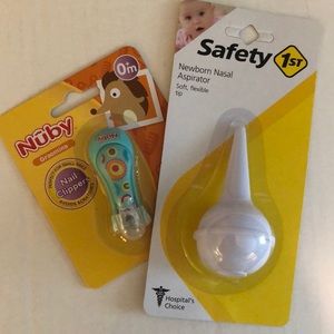 Baby nail clippers and baby aspirator NEW